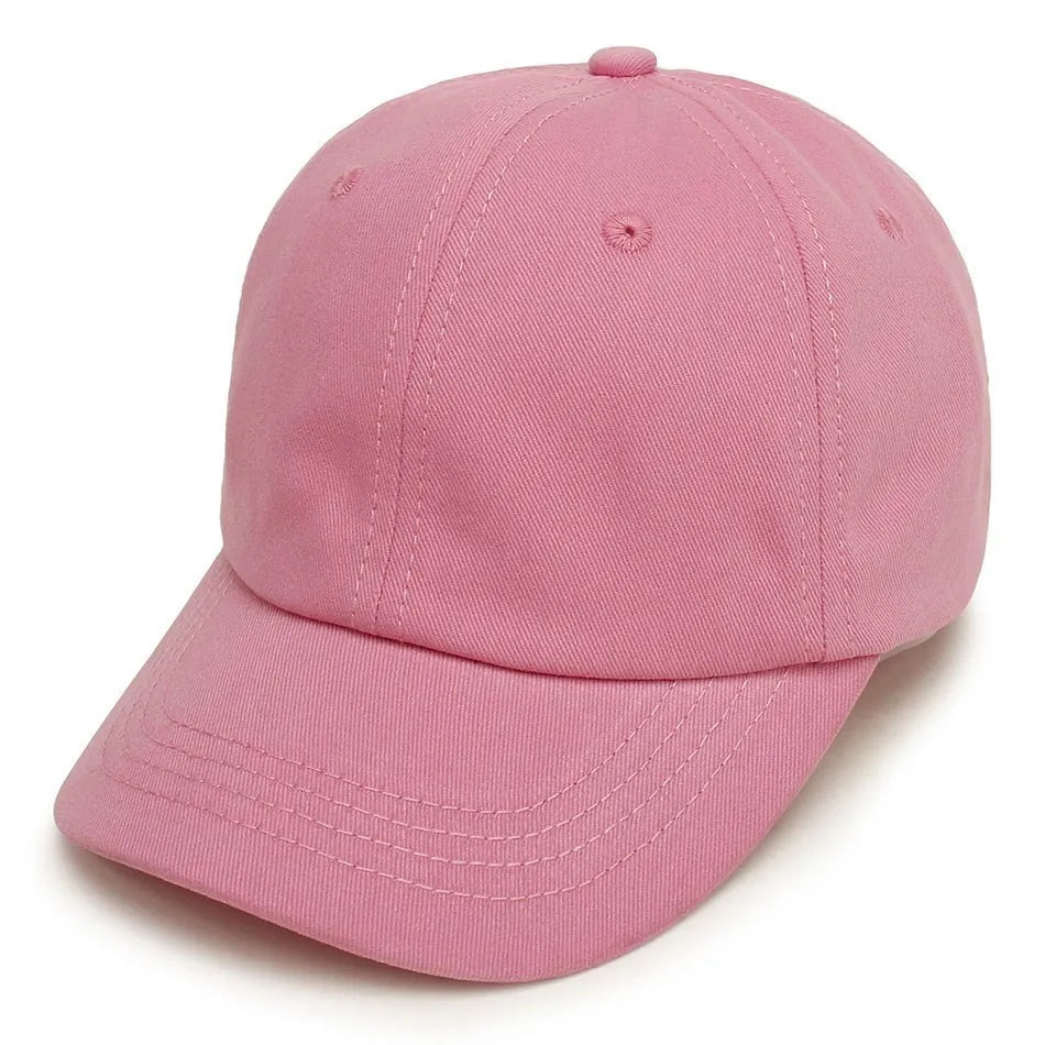 Baby Mädchen Baseball Caps Rosa Schwarz Weiß Grau Kinder Niedrigen Profil Sonne Hut Kinder Jungen Lauf Headwear Kleidung Zubehör