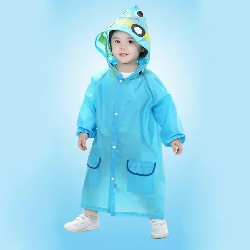 Kids Cartoon Animal Raincoat