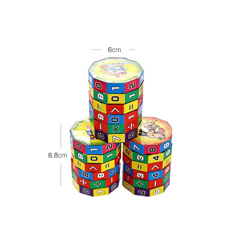 Montessori Magischer Zylinder Mathematik Zahlen Würfel Arithmetik Spielzeug Kinder Mathematik Zählen Spiel Puzzle für Kinder Bildung Lernen