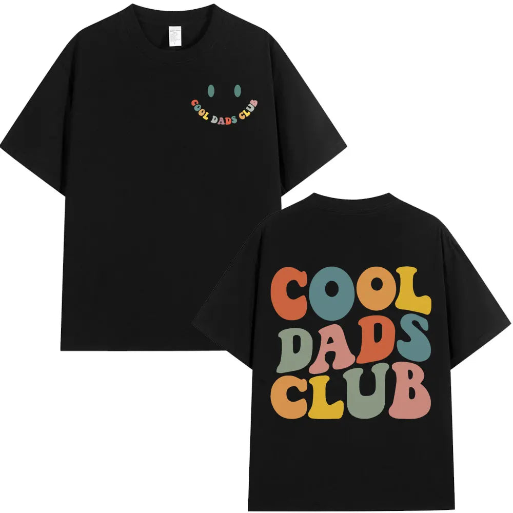 Cool Dad Club T-shirt Männer Kleidung Väter Geburtstag Kurzarm T-shirts Großvater Ehemann Homme Baumwolle T-shirt Tops Streetwear
