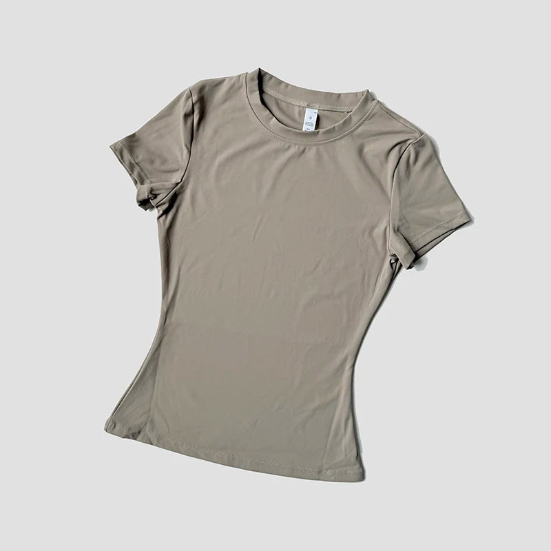 Frauen Yoga Top Nahtlose Sport T Shirts Fitness Kleidung Kurzarm Yoga Shirt Gym Top Laufen Active Wear