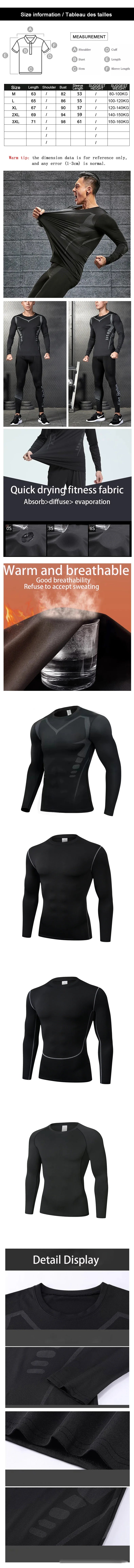 Männer T-shirt Männer Laufen Sport T Shirt Männer Kompression Fitness Tops T Quick DryTight Training Gym Sport Lauf Shirts Jersey
