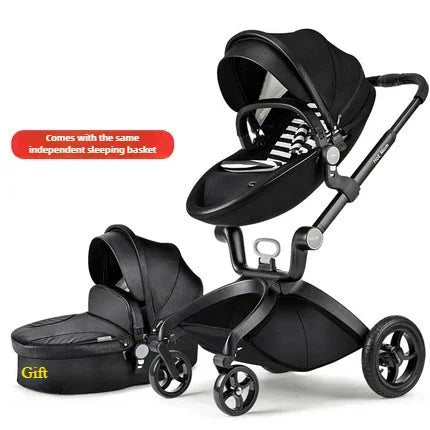 Hotmom-Kinderwagen Hohe Landschaft kann sitzen und liegen. Zusammenklappbarer, leichter britischer Zwei-Wege-Kinderwagen. Anpassung an 0–4 Jahre alt