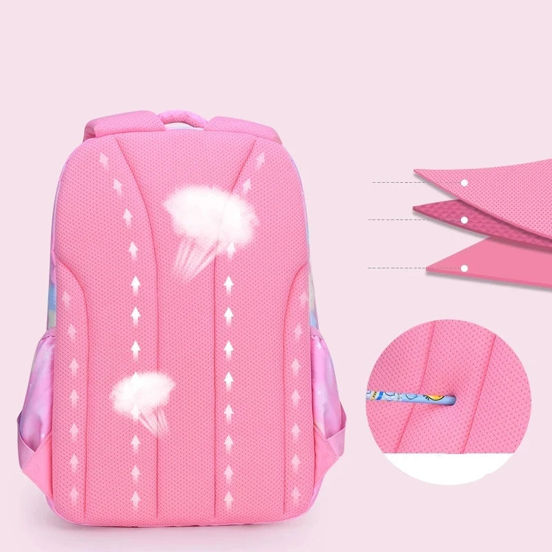 Girls Waterproof School Backpack