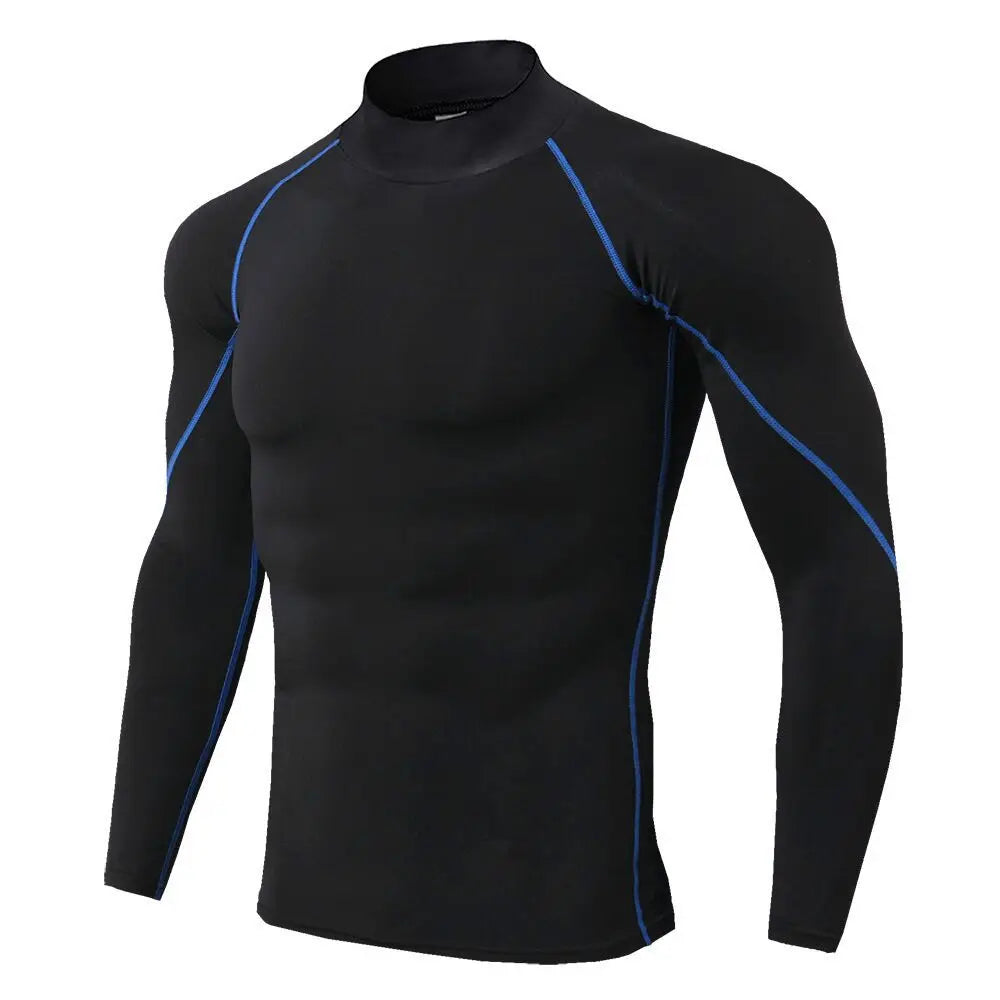 Männer Sport T-shirt Quick Dry Bodybuilding Lauf Shirt Langarm Kompression Top Gym T Shirt Männer Fitness Engen Rashgard