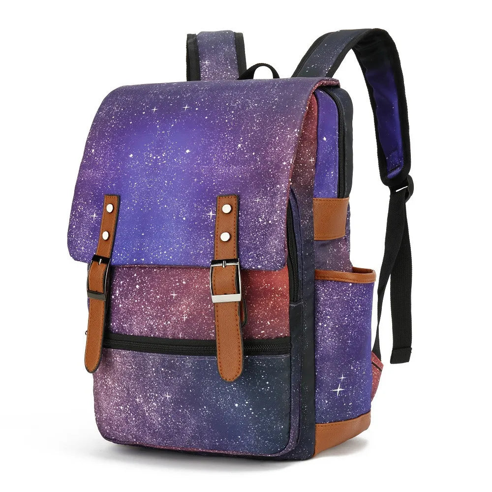 Teens Vintage Canvas Laptop Backpack