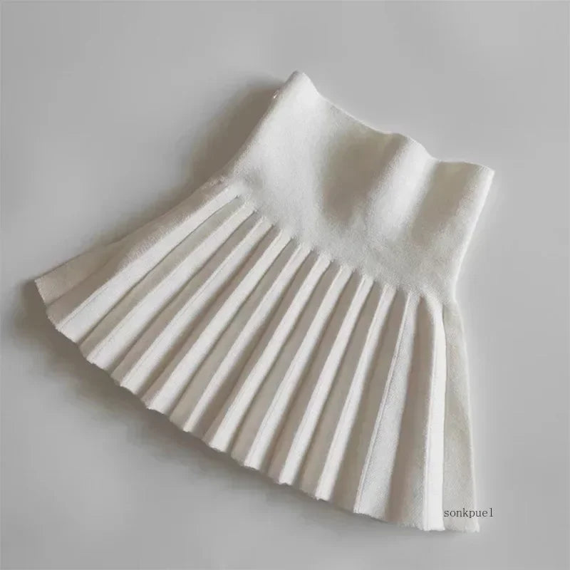 Kids Knit Tutu Pleated Skirt