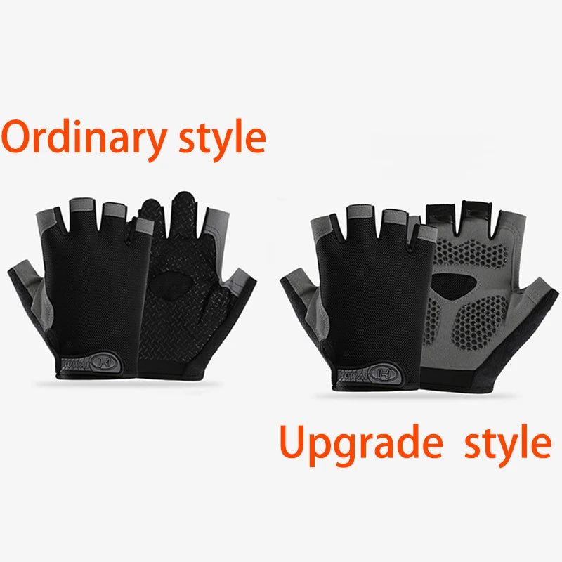 Männer Radfahren Fahrrad Handschuhe Halbe Finger Gym Handschuhe Frauen Handschuh Atmungsaktive Anti-slip Handschuh Fitness Sport Training Handschuhe