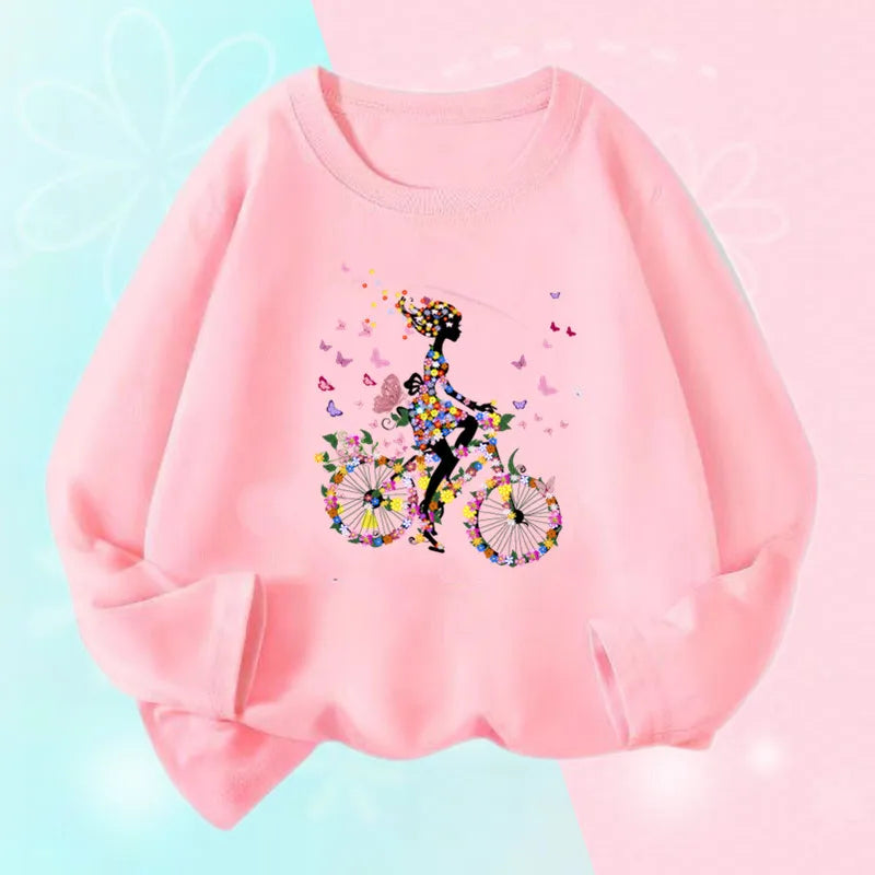 Girls Long Sleeve Graphic Tee