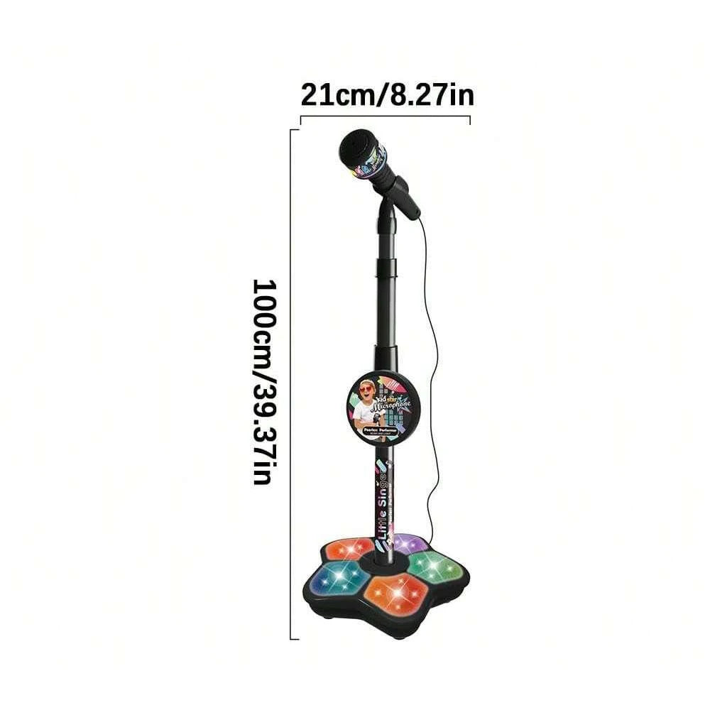 Kinder-Mikrofonständer-Spielzeug, tragbare elektronische Karaoke-Karaoke-Mikrofonständer für Kinder, langlebiger Party-Karaoke-Mikrofonständer, Karaoke-Maschine für Kinder