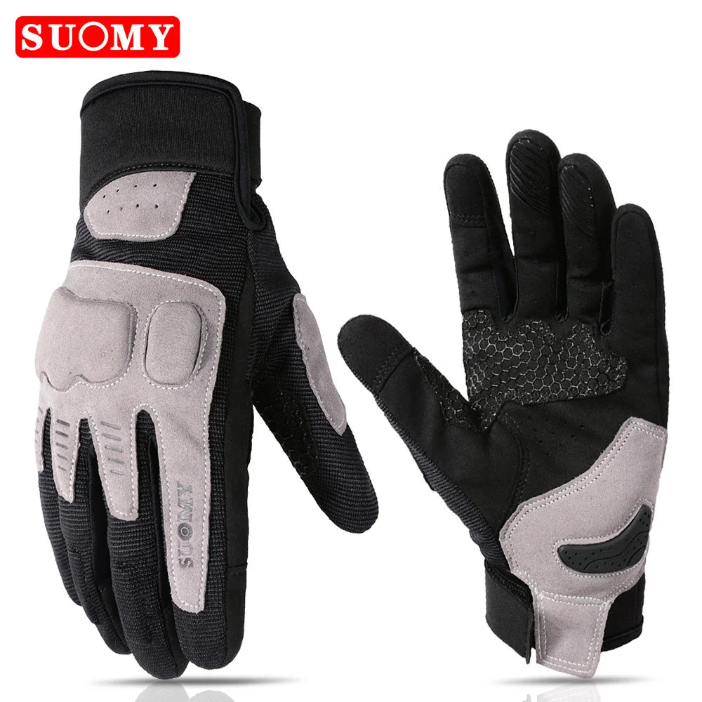 SUOMY Winter Warme Damen Rosa Motorradhandschuhe 100% Wasserdicht Lady Teens Mädchen Lila Motocross Motorrad Racing Reithandschuhe