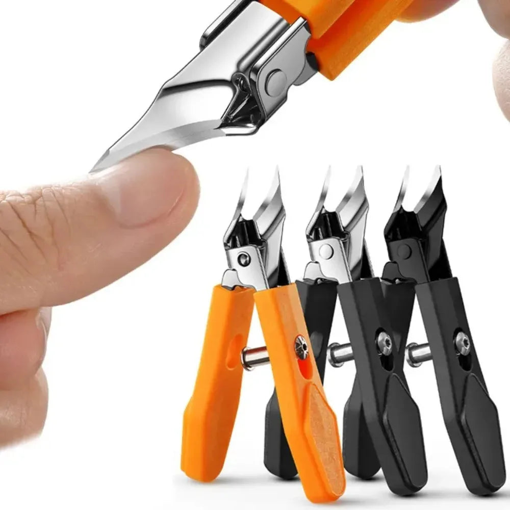 25 °   Nagelknipser mit schräger Kante, breite Öffnung, Edelstahl, professionelle Werkzeuge für eingewachsene Zehennägel, Adlerschnabel, schräge Zehennagelschneider