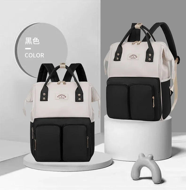 Multifunktionale Mama-Taschen mit großem Fassungsvermögen für Ausflüge, Reiserucksack, wasserdicht, tragbar, Mutter- und Babytasche, Damen-Rucksack