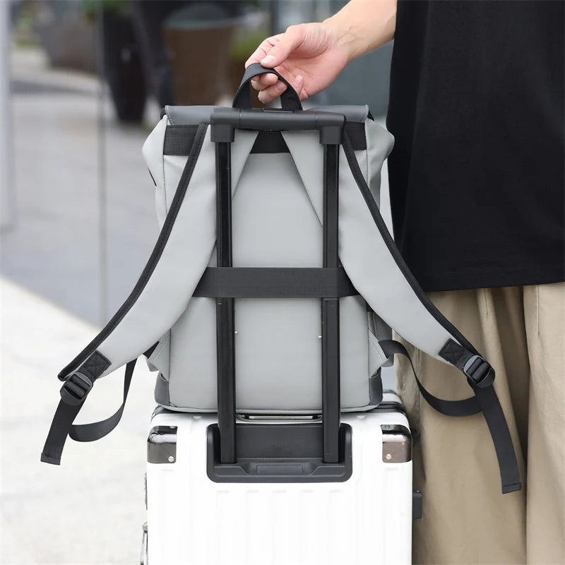 USB-Aufladung, Urban Man-Rucksack, wasserdichter Rucksack, Herren-Laptop-Rucksack, großer Computer-Rucksack für Business, Büro, Outdoor