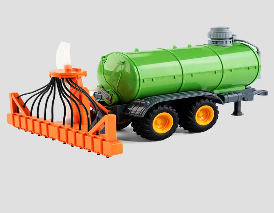 1/24 2,4G RC Bauer Auto Spielzeug Set für Kinder Fernbedienung Traktor Anhänger mit Lichtern Elektrische Bauernhof Fahrzeug Lkw kinder Geschenke