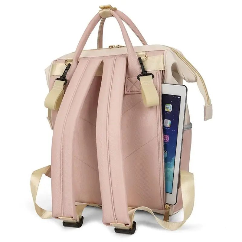 CYGJ-Rucksack Wickeltasche Reise Große Kapazität Damen Modische Mutter-und-Baby-Tasche Rucksack
