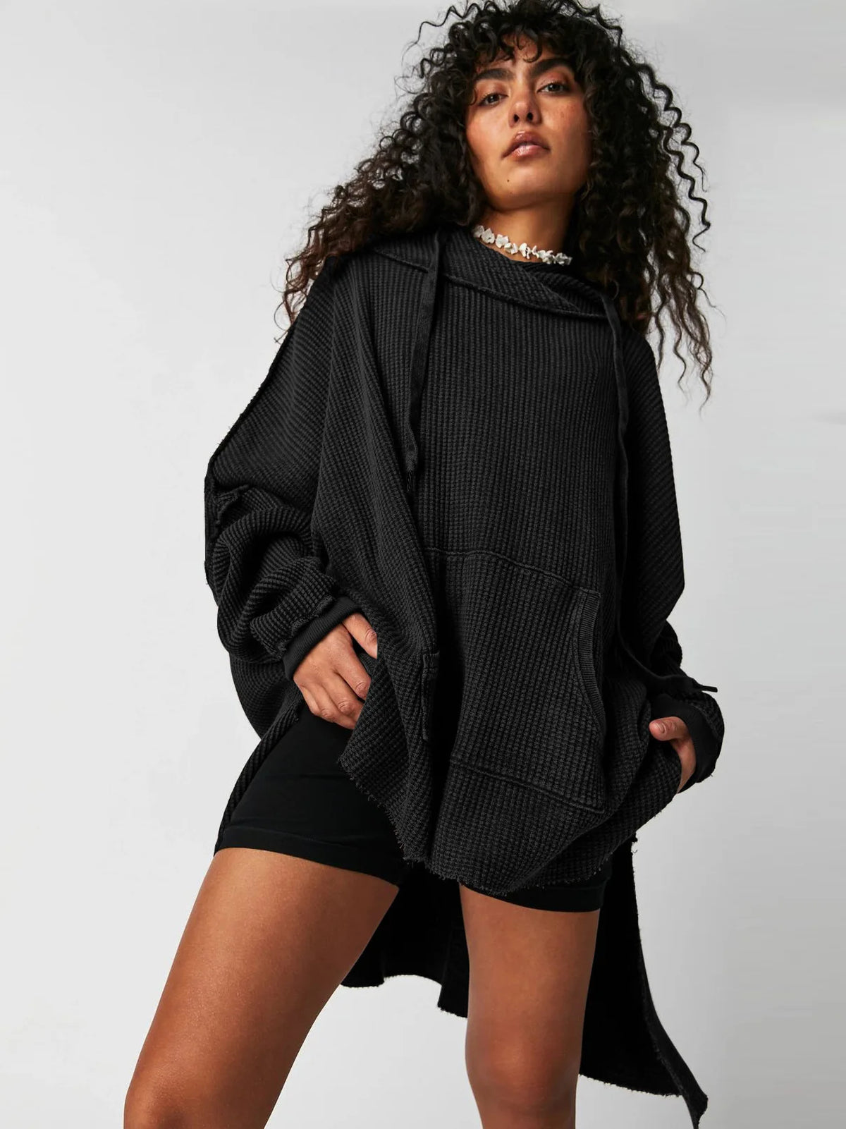 Extra große lose einfarbige Tasche modische vielseitige Pullover Pullover Herbst Mode neue Abbigliamento Donna Pull Hiver Femme