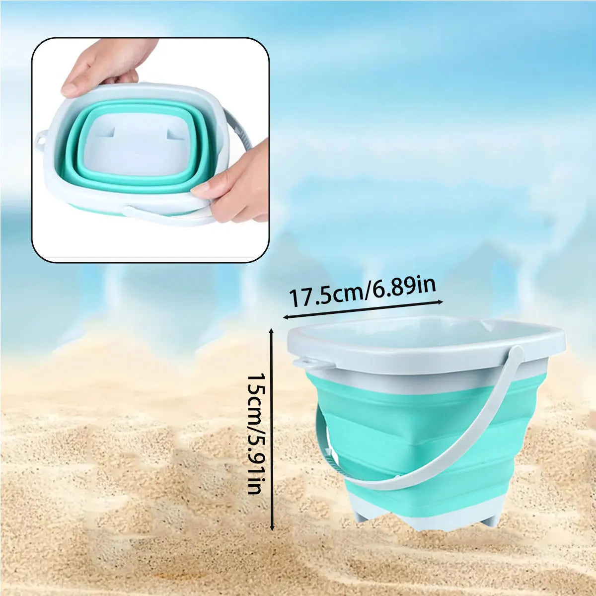 1/2PCS Kinder Strand Schaufel oder mit Klapp Eimer Kind Sand Spitzen Spielzeug Spielen Im Freien Wasser/Schnee spiel Sommer Winter Geschenk