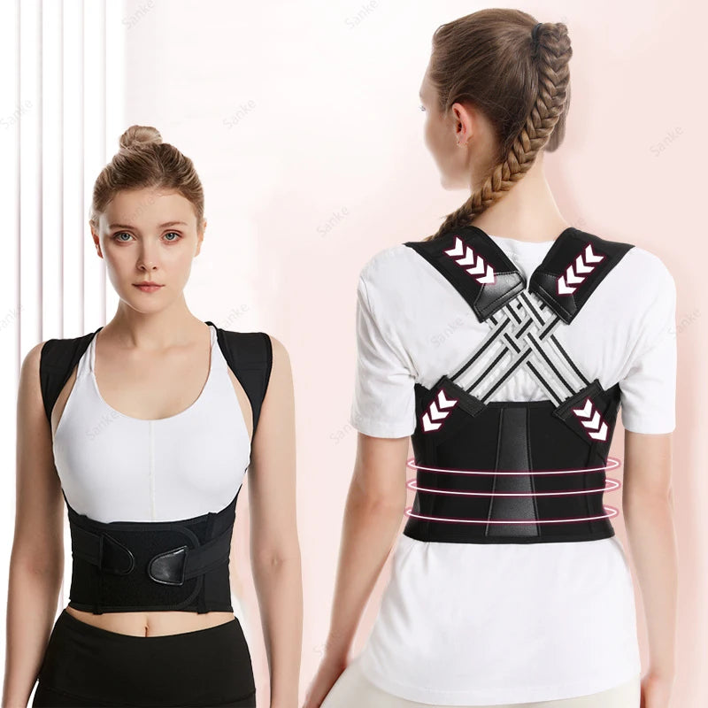 Neue Erwachsene Haltung Corrector Gürtel Atmungsaktive Zurück Korrektur Strap Frauen Männer Zurück Unterstützung Sitzen Position Korrektur Werkzeug