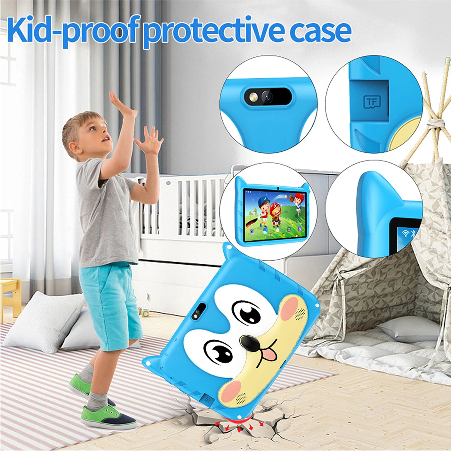 Neue 7 Zoll Globale Version 5G WiFi Kinder Tablets Quad Core Android Lernen Bildung Tablet PC 4 GB RAM 64 GB ROM Kinder Geschenke
