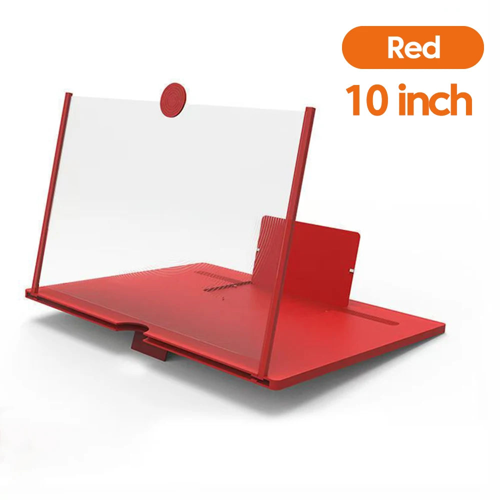12/10 inch Phone Screen Magnifier Phone Holder Mobile Phone HD Portable Phone Screen Video Magnifier Stand Bracket