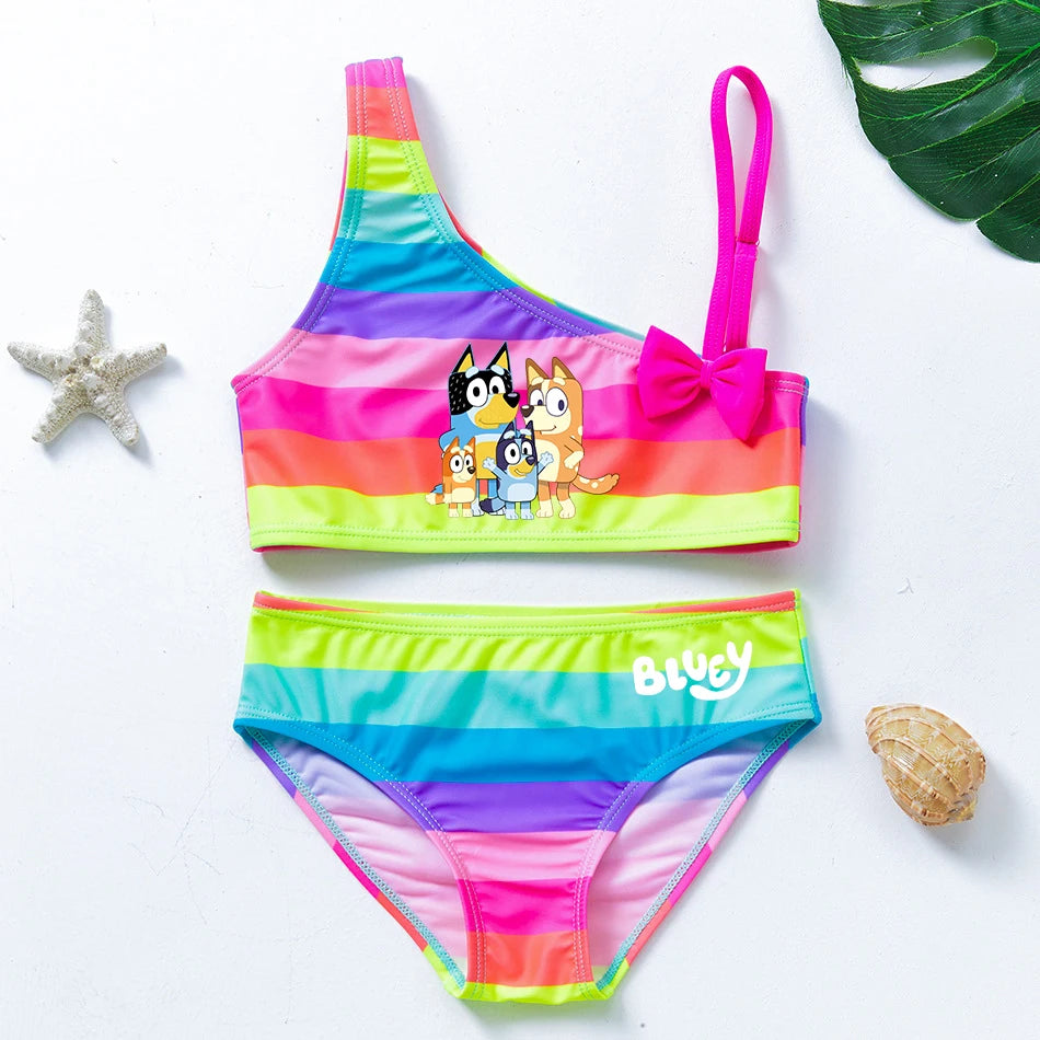 Bluey & Bingo Girls Swimsuit Set