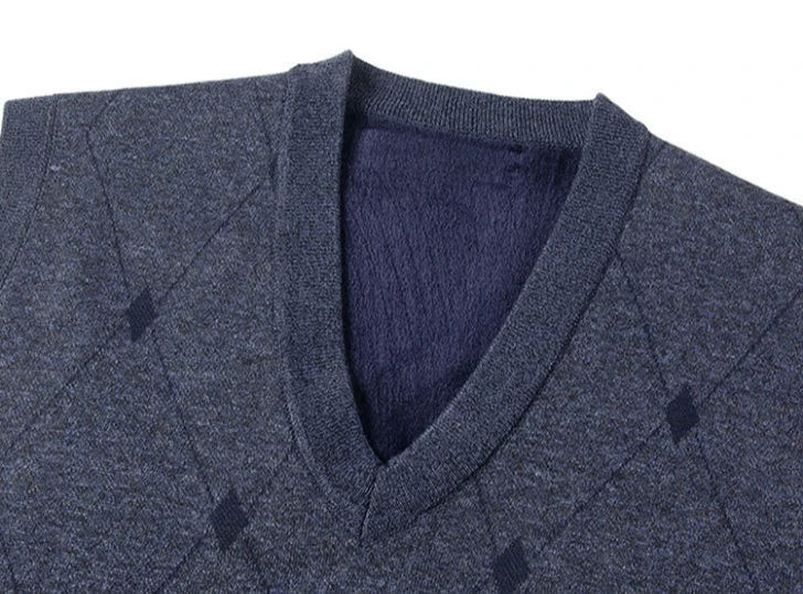 Herren-Strickjacke im Herbst-Winter-Stil, verdickt, für ältere Menschen mittleren Alters, gemütlicher Pullover mit offener Vorderseite, Opa-Papa-Stil