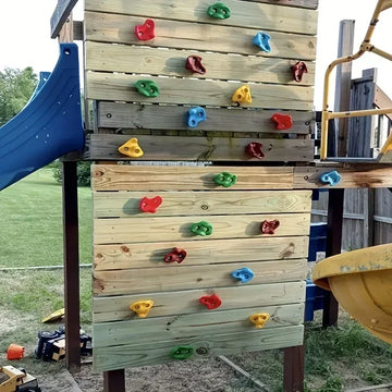 Kinder-Kletterwand-Steine DIY Klettergriffe für Kinder Bunte Plastik-Steine Langlebige Indoor-Outdoor-Spielplatzausrüstung