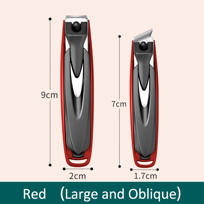 Colorful Nail Clippers, Splash-Proof, Nail Cutter, Detachable Design, Fingernail Clippers, Stainless Steel, Manicure Nail Tool