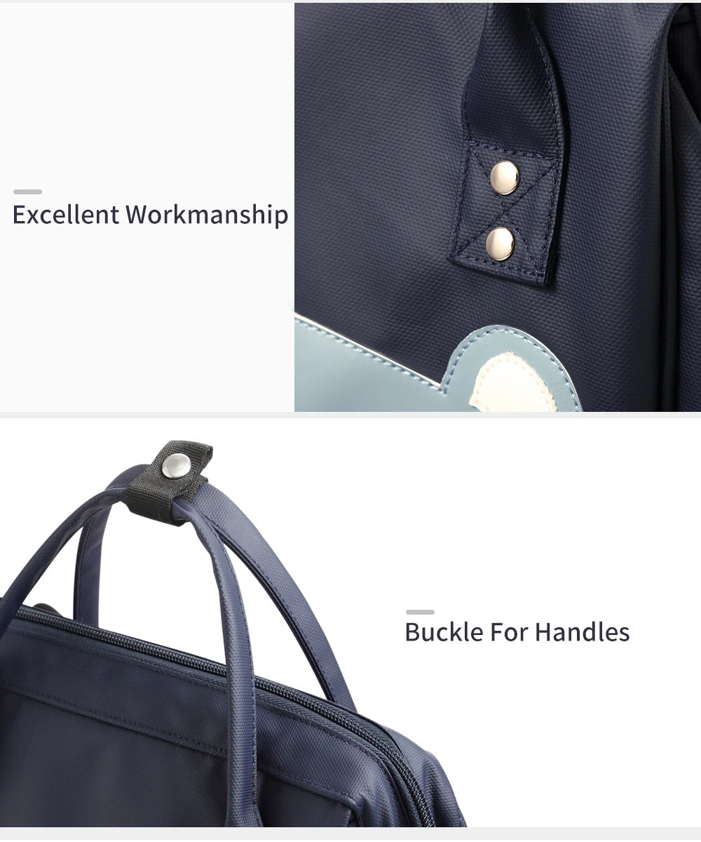 Wasserdichte Mama Windel Rucksack Cartoon Design Mutter Mutterschaft Windel Reisetasche große Kapazität Baby pflege Pflege Kinderwagen Taschen