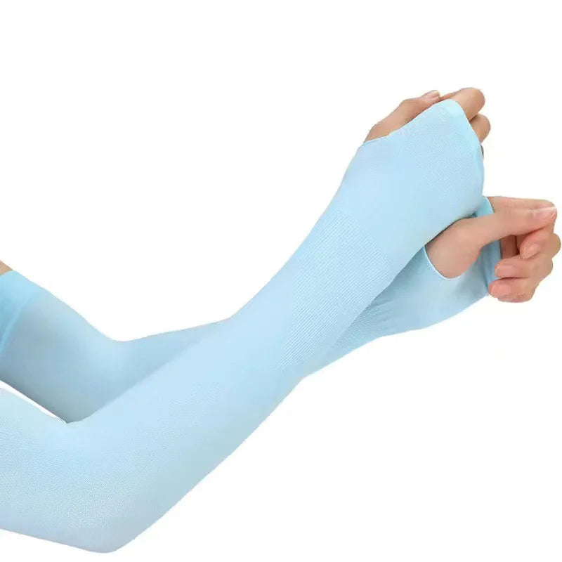 Sommer Dünne Lange Handschuhe Eis Seide Ärmeln Outdoor Aktivitäten Sonnenschutz Fahren Reiten Meer Reise UV Schutz Sonnencreme