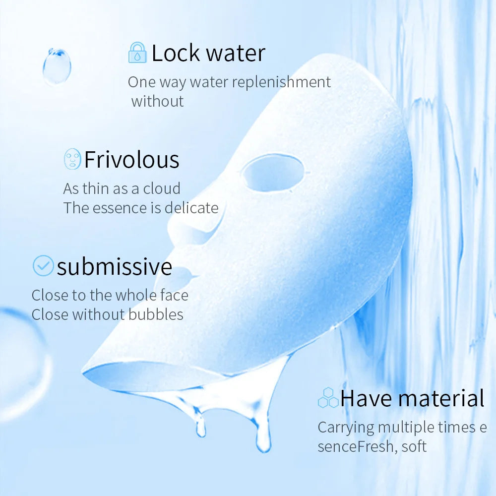 20 Stück/5 Stück Centella Collagen Gesichtsmaske VC Feuchtigkeitsspendende erfrischende Blattmasken Hyaluronsäure Gesichtsmaske Hautpflegeprodukte