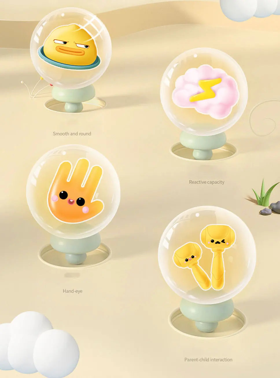 Ente/Frosch/Schwein Baby Spielzeug Montessori Lernspiel Lernpuzzle Geschenk für 12–24 Monate Kleinkind Junge/Mädchen mit Hammer