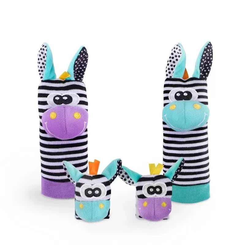 Baby Kleinkind Handgelenk Rassel Socken Spielzeug 0-12 Monate Mädchen Junge lernen Spielzeug frühe pädagogische Entwicklung niedlichen Kleinkinder sensorische Geschenke