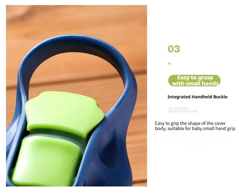 480 ml Baby-Fütterungsbecher, auslaufsichere Wasserflasche mit Strohhalm, tragbar, für Reisen, Fitnessstudio, Camping, Flasche, Safttrinkflasche für Kinder