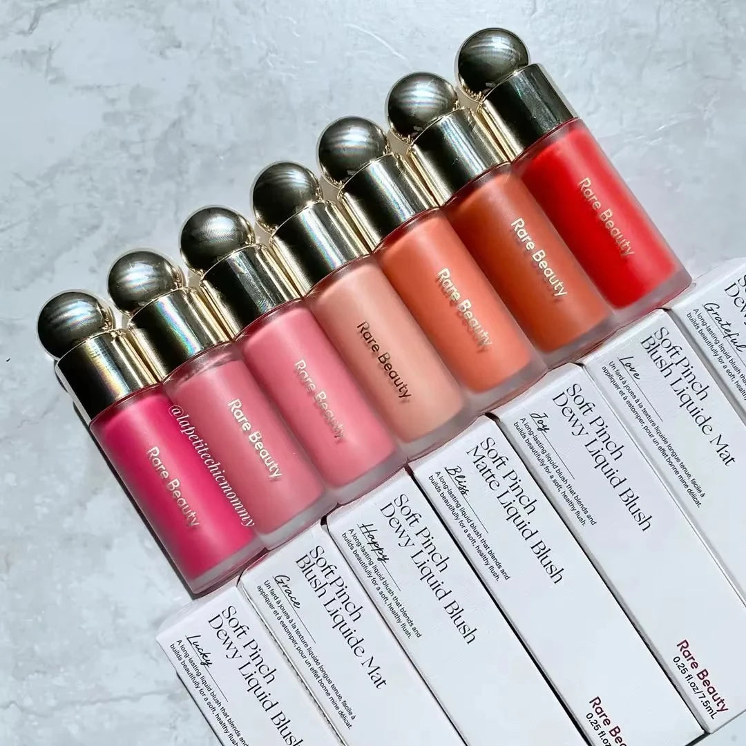 Rare Beauty Soft Pinch Liquid Blush Seidig und gleitet auf reibungslos, langanhaltendes, pralles Make-up Hope Love Virtue Happy Wonder Worth