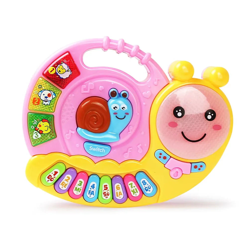 Baby-Musikspielzeug mit Tierklang, Kinder-Klaviertastatur, elektrisches blinkendes Musikinstrument, frühes Lernspielzeug für Kinder