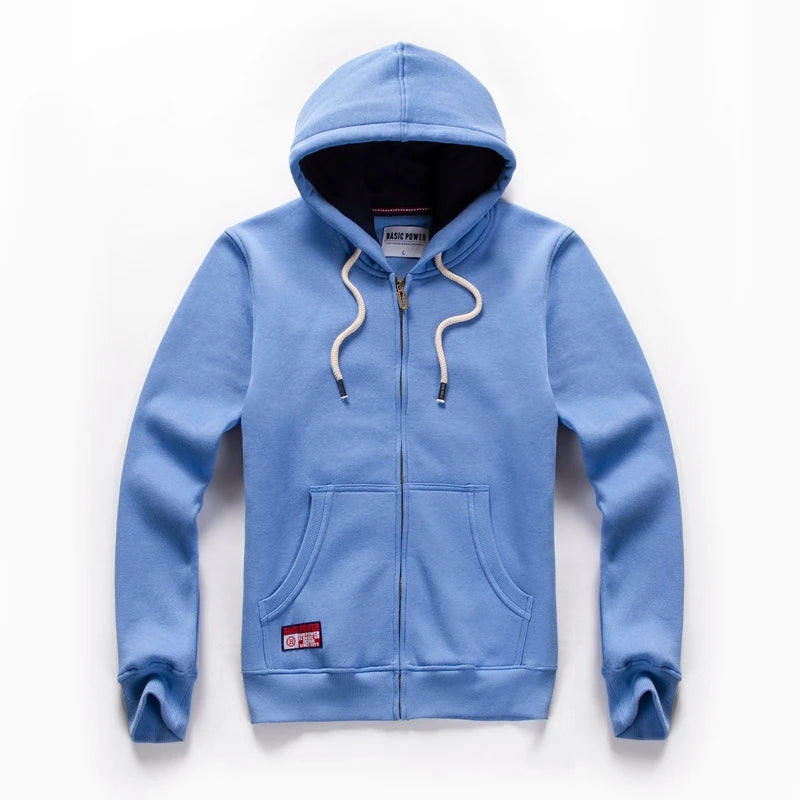 Einfarbige Hoodie Männer Mode Reiß verschluss Langarm übergroße Jacke Mantel Harajuku Gothic Kapuze Sweatshirt y2k Teen bp20933