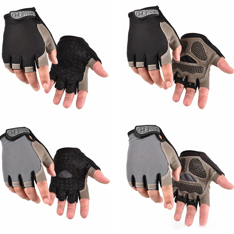 Männer Radfahren Fahrrad Handschuhe Halbe Finger Gym Handschuhe Frauen Handschuh Atmungsaktive Anti-slip Handschuh Fitness Sport Training Handschuhe
