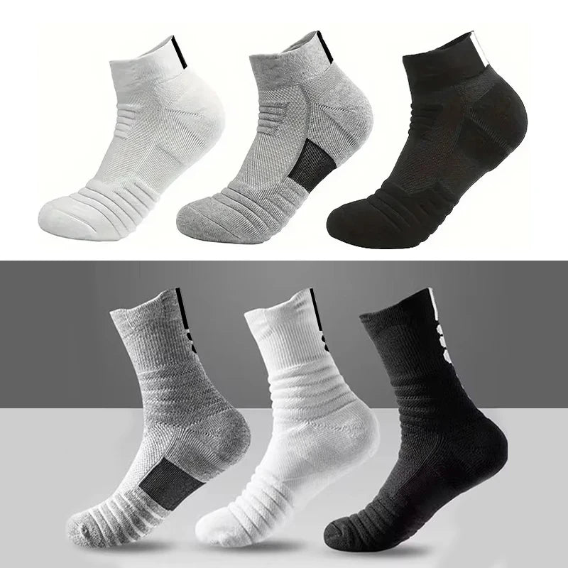 1/3 Pairs Anti-slip Fußball Socken Männer Baumwolle Socke Kurze Lange Röhre Fußball Basketball Sport Socken Atmungsaktive Deodorous socke 39-45