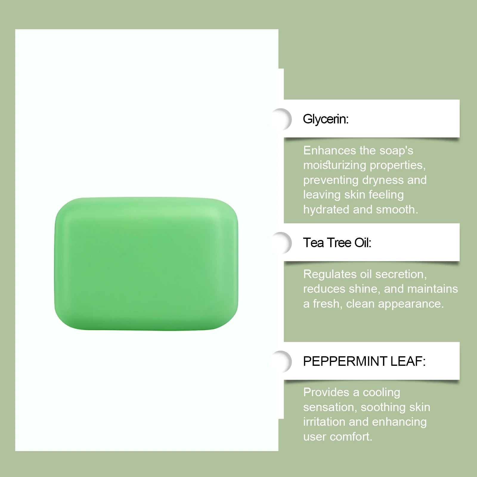 Multi-Action beruhigende Reparaturcreme für das Gesicht, Teebaumcreme, Centella Ceramide Aloe Vera Feuchtigkeitscreme für empfindliche und fettige Haut