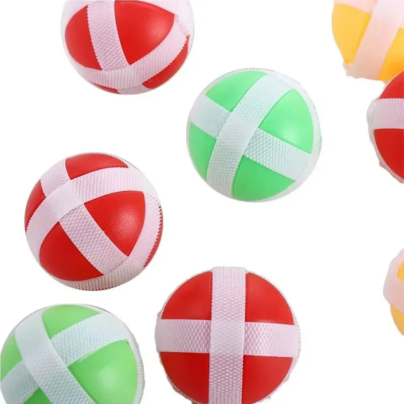 Montessori Dartscheibe Ziel Sportspiel Spielzeug für Kinder 4 bis 6 Jahre alt Outdoor-Spielzeug Kind Indoor Mädchen Klebriger Ball Jungen Geschenk