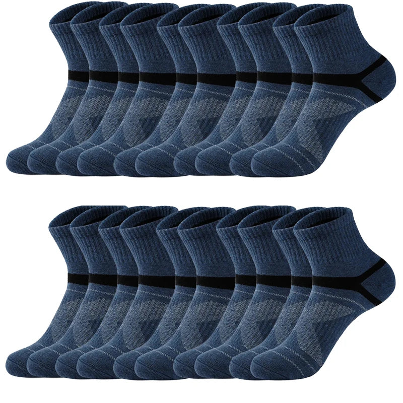 3/5/10/20 Paar Lot Herrensocken Schwarze Sportsocken Casual Run Herbst Winter Hochwertige atmungsaktive Herrensocken
