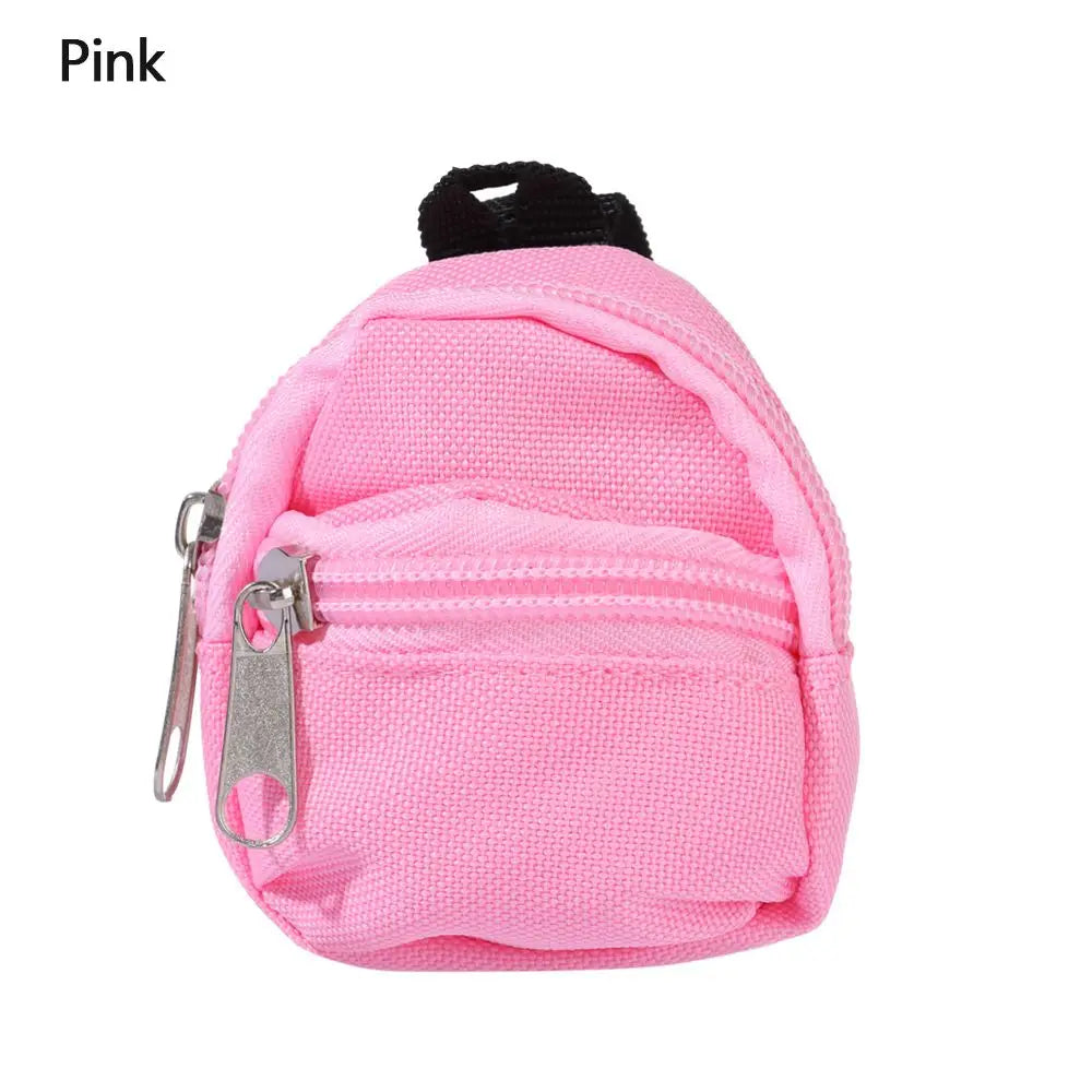 Puppen rucksäcke Puppe Minit aschen Mini Reiß verschluss Rucksack Puppen rucksack niedliche Schult aschen Puppen zubehör Spielzeug zubehör für Puppenspiel