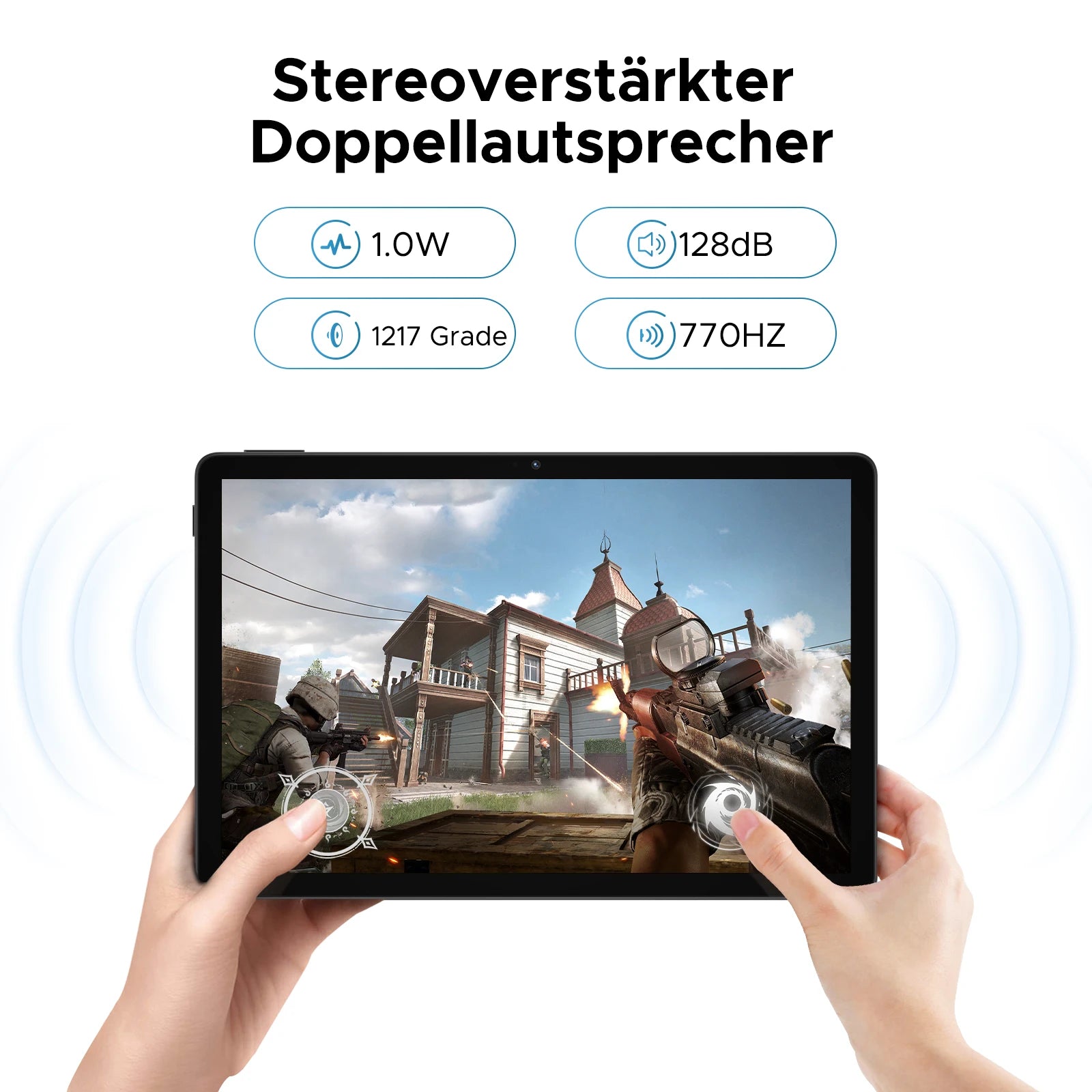 DOOGEE U11 Tablet 11" Ultra-klares 90-Hz-Display 16 GB 128 GB 8580 mAh Akku Unisoc T7200 Dual-Lautsprecher Widevine L1 Android 16