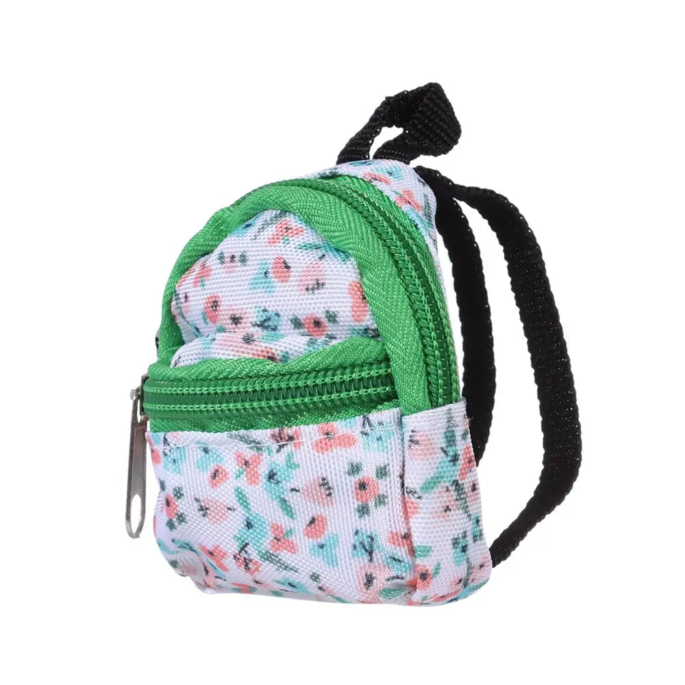 Puppen rucksäcke Puppe Minit aschen Mini Reiß verschluss Rucksack Puppen rucksack niedliche Schult aschen Puppen zubehör Spielzeug zubehör für Puppenspiel