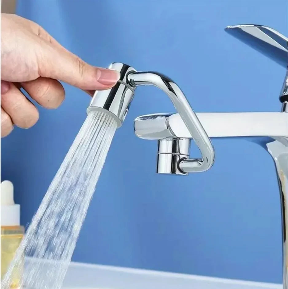 1 Stück 1080 °   Schwenkbarer Küchenarmatur-Verlängerung aus Edelstahl, universell, spritzwassergeschützt, Dual-Modus, Badezimmer-Waschbecken-Zubehör mit Adapter