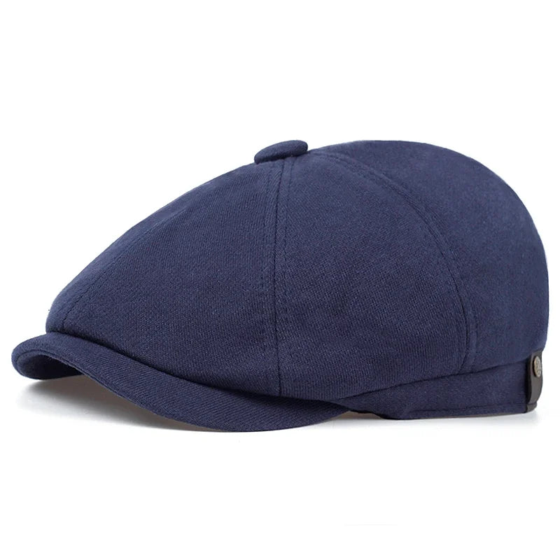 Retro Newsboy Caps für Herren, achteckige Hüte, britische Malerhüte, Herbst-Winter-Baskenmützen, Fischgrätmuster-Flatcaps, Hip-Hop-Baskenmützen, Gorras