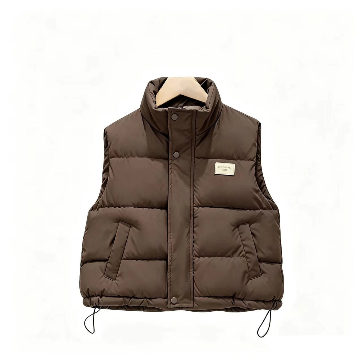Weste für Teenager, Jungen und Mädchen, Frühling und Herbst, einfarbig, dick, warmhaltend, Stehkragen, für Kinder von 4-14 Jahren, Winter-Baumwoll-Daunenjacke