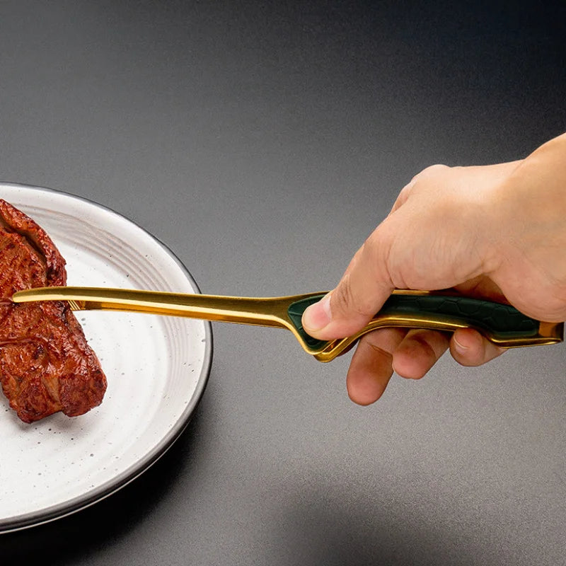 1 Piece Stainless Steel Kitchen Tongs, Serving Tongs for Cooking, Metal Food Tongs with Non-Slip Comfortable Grip, Non-Stick Cooking Tongs